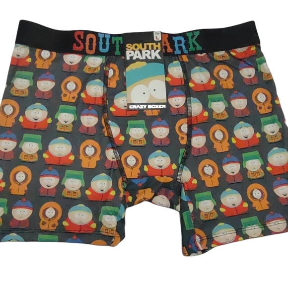 Crazy Boxer South Park Character Images All Over Boxer Briefs Size L - Picture 1 of 4